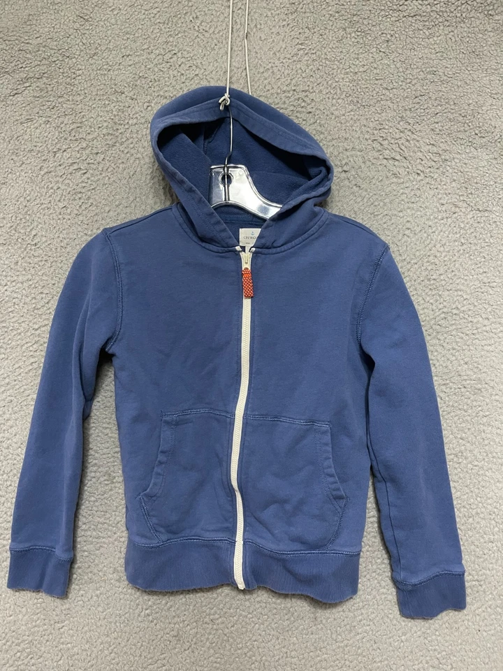 Crewcuts Kids Boys Size Large (10-11) Blue Full Zip-up Long Sleeve Hoodie Foto 1 de 4