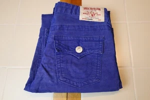 Velluto a coste blu True Religion slim fit donna taglia 16 - Foto 1 di 19