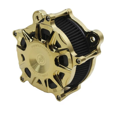 Air Cleaner Intake Filter For Harley Softail Deluxe FXDR Street Bob Fat Boy Gold - Image 1 of 4