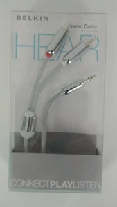 (Nuovo) CAVO ADATTATORE BELKIN STEREO IPHONE Y (CONNECT PLAY ASCOLTA) - Foto 1 di 3