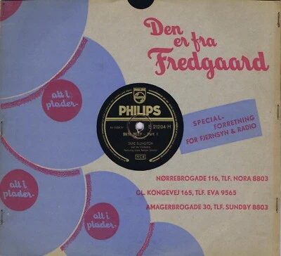 DUKE ELLINGTON Skin Deep Danish 78rpm 1952 shellac Philips B 21204 H - Image 1 of 2