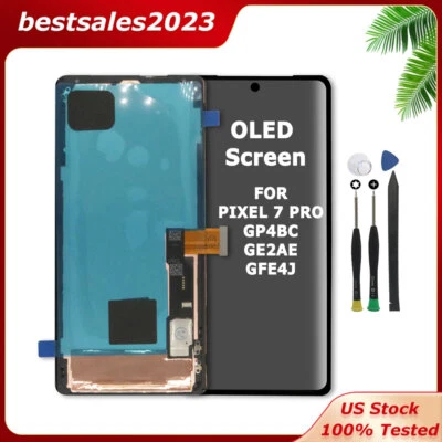 LCD Display Screen Assembly + Bezel For Google Pixel 7 Pro GFE4J GP4BC GE2AE - Image 1 of 4