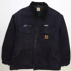Giacca da lavoro vintage Carhartt tela artica taglia 2XL blu - Foto 1 di 11
