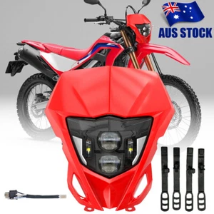 LED Headlight For Honda CRF300L CRF450F XR400 CRF125F CRF150F CRF230F CRF250R - Picture 1 of 12