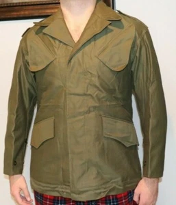 Dutch OD Cotton field Jacket w wool liner size Small  or Slimfit Medium  M6100 - Picture 1 of 10