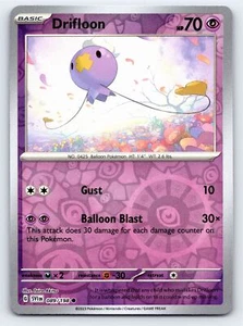 Tarjeta Pokémon Drifloon 089/198 Holograma Inverso Escarlata y Violeta - Casi Nueva - Imagen 1 de 5