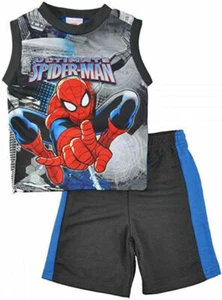 Spider-Man Toddler Boys Tank Top 2pc Short Set Size 2T - Picture 1 of 1
