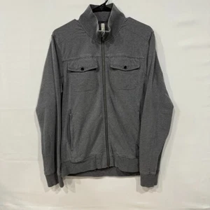 Lululemon Full Zip Jacke Herren M grau zwei Brusttaschen Logo hinten - Bild 1 von 6
