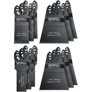 Faithfull 12 Piece OIS Oscillating Multi Tool Blade Set - Picture 1 of 4