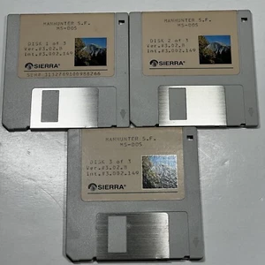 Manhunter S.F. MS-DOS 3.5” Floppy Disc Sierra 1989 - Picture 1 of 7