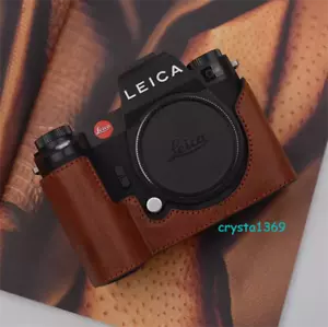 New Camera Half Case For Leica SL3 Retro Insert Genuine Leather VR Handmade Case - Picture 1 of 15