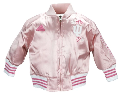 Adidas NCAA Infant Baby Girls Indiana Hoosiers Varsity Cheer Jacket - Pink Cover