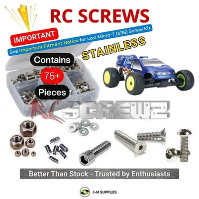 RCScrewZ Stainless Screw Kit los030 for Losi Micro-T, 1/36, (Rel. 2007) | KIT - Image 1 of 4