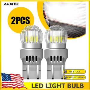 White 7443 580 W21/5W Bulb 582 Sidelight LED Indicator Reverse Daytime Light - Picture 1 of 10