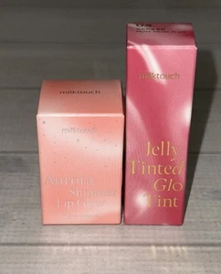 Milktouch Lot Of 2 Jelly Tinted Glo Tint & Aurora Shimmer Lip Glow See Photos - Picture 1 of 11