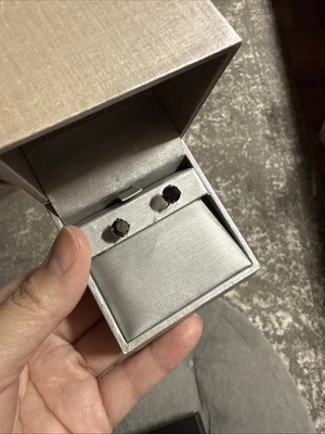 2 CT. T.W. Black Diamond Solitaire Stud - Image 1 of 4