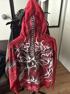 Hand Painted Custom Street Fashion Hoodie. Demon👹 1 Of 1 - Picture 1 of 3