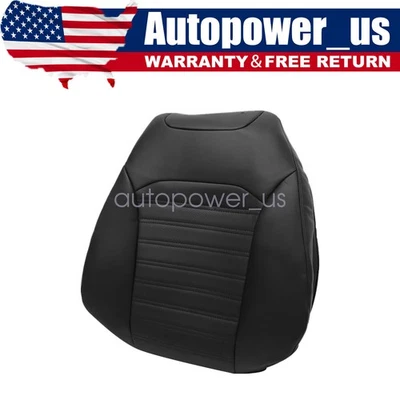 Fits 2013 2014 2015 2016 2017 Ford Fusion Driver Top Leather Seat Cover Black - Imagem 1 de 4