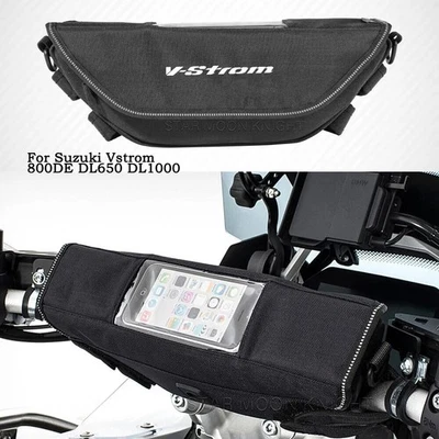 Bolsa de herramientas de manillar impermeable almacenamiento de teléfono para Suzuki Vstrom 800DE DL650 DL1000 Foto 1 de 4