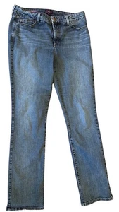 Jeans denim NYDJ Marilyn dritti taglia 14 nip tuck design 5 tasche - Foto 1 di 4