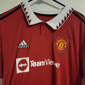 Manchester United Adidas 2022/23 Home Replica Jersey Blank Red Mens 2XL  - Picture 1 of 8