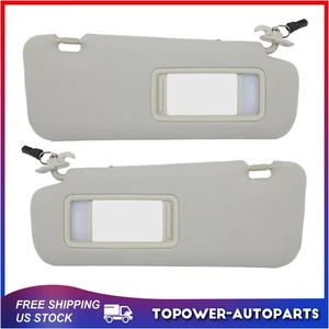 For 2010-2015 Mazda CX-9 Gray Sun Visor Pair Left Right Side - Bild 1 von 9