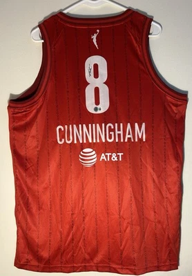 Sophie Cunningham Signed Red Indiana Fever Jersey Autographed Beckett BAS COA - Image 1 of 4