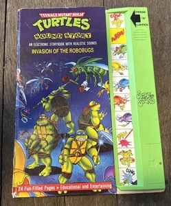 Vintage TEENAGE MUTANT NINJA TURTLES Sound Story Invasion of Robobugs Tested! - Imagen 1 de 8