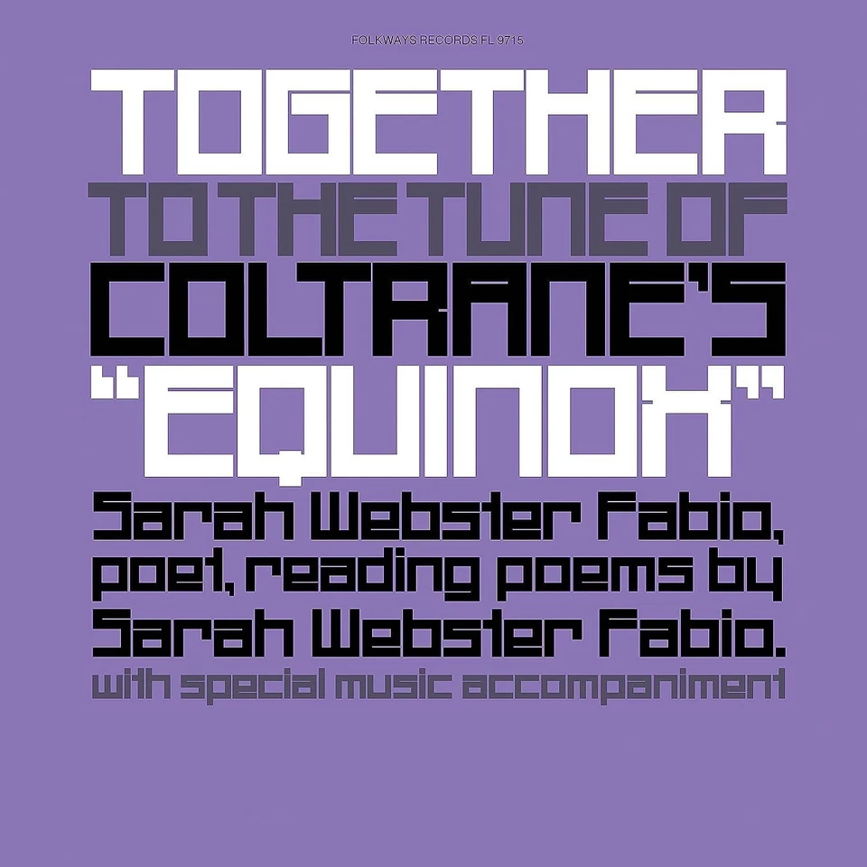 Sarah Webster Fab Together to the Tune of Coltrane's "Equino (Vinyl) (US IMPORT) - Image 1 of 1