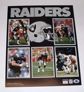 LOS ANGELES RAIDERS TEAM POSTER - 16X20 - STARLINE - 1989 - Picture 1 of 1