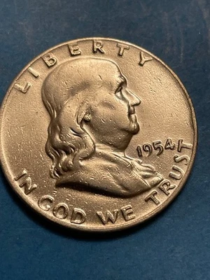1954 d Franklin Half Silver Dollar - Image 1 of 2
