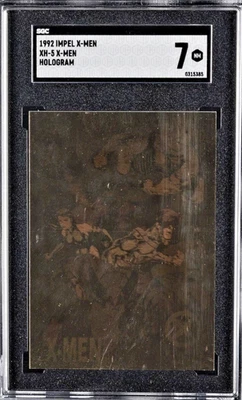 1992 Impel Marvel X-Men Series I Holograms #XH-5 X-Men Strike Force Blue NM SGC7 - Image 1 of 4