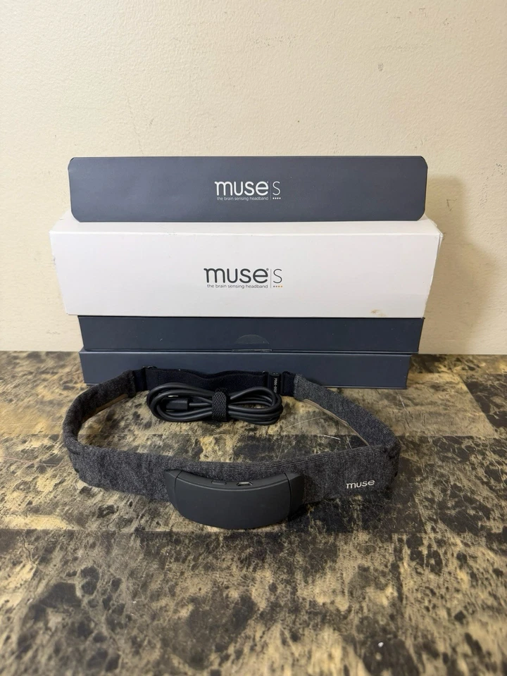 MUSE S Gen 2 The Brain Sensing Headband - Navy Blue (MS-02-NB-ML)
