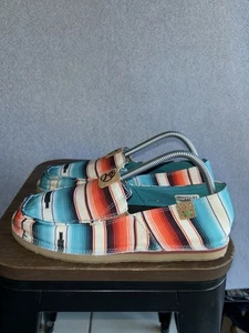 Twisted X Hooey Damen-Slipper Größe 8 M Sunset Serape Halbschuhe WHYCL01 - Bild 1 von 10