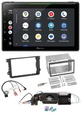 Pioneer 2DIN Lenkrad USB Bluetooth DAB Autoradio für VW Passat Polo Scirocco Sha - Bild 1 von 4