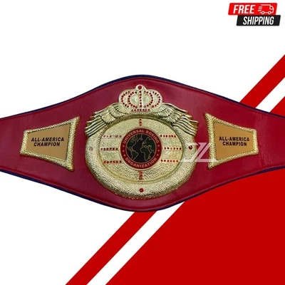 UBO All America Universal Boxing Championship Title Belt Adult Size Replica - Image 1 of 4