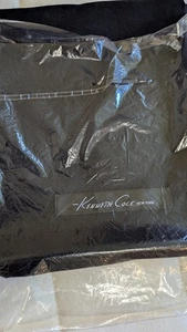 Vintage Kenneth Cole SCHWARZ VELOURSLEDER STAUBSCHUTZ KORDELZUGBEUTEL 17" x 14,5" NEU - Bild 1 von 1