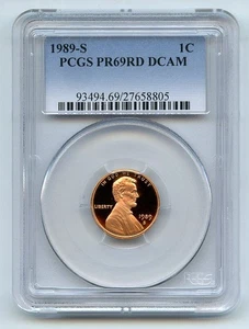 1989 S 1C Lincoln Cent Proof PCGS PR69DCAM - Picture 1 of 1