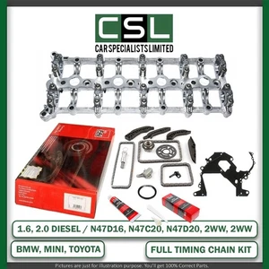 TIMING CHAIN KIT & CAM CARRIER BRIDGE BMW 1 3 5 7 X1 X3 1.6 2.0 N47D20A N47D20C - Picture 1 of 15