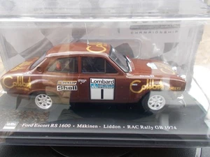 G39 WRC FORD ESCORT RS 1600 MAKINEN LIDDON RAC RALLY GB 1974 TBE EN BOITE 1/24 - Imagen 1 de 4