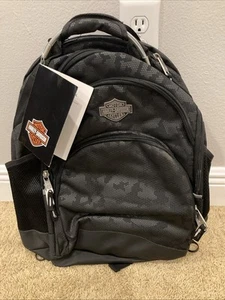Harley-Davidson Steel Backpack Night Vision Backpack - Laptop Compatible Black - Picture 1 of 13