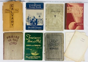 Libros de himnos de canciones de iglesia de colección música tapa blanda evangelio religioso cancionero antiguo - Imagen 1 de 3