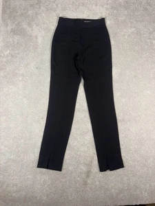 Veronica Barba Pantalones de Buceo Costura Delantera Pierna Abertura Negro 2 Cremallera Trasera Calce Ajustado - Imagen 1 de 13