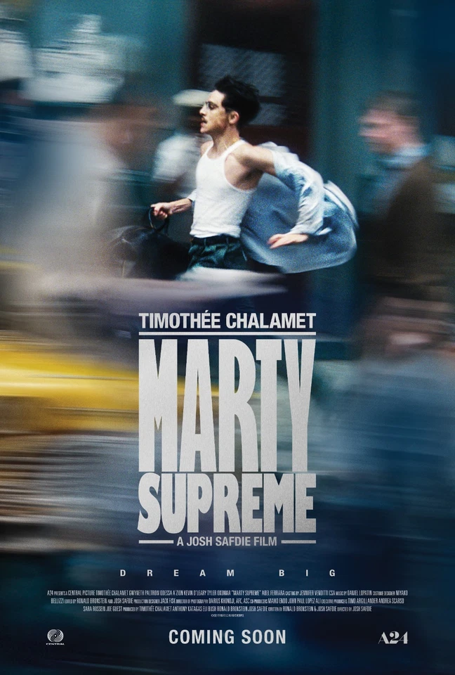 Marty Supreme movie poster (c) - 11 x 17 inches - Timothee Chalamet