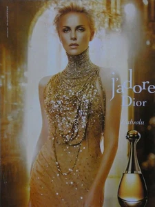 PUBLICITÉ DE PRESSE 2011 PARFUM J'ADORE DIOR L'ABSOLU - Charlize Theron - Picture 1 of 1