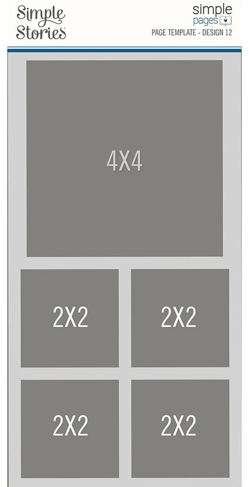 Шаблон страницы Simple Stories простые страницы - (1) 1-4 «X4» и 4-2 «X2» - Изображение 1 из 1