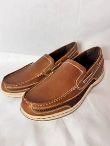 Aloha Island Men's Brown Slip-On Loafers Dock Boat Shoes Size 7.5 - Picture 1 of 10
