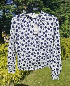 Boden Size 10 Frill Ruffle Neck & Cuffs Long Sleeve-TO832-Q17 - Picture 1 of 6