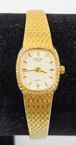 Reloj de cuarzo giratorio para dama, movimiento Japón, reloj de vestir, funcionando - Imagen 1 de 17