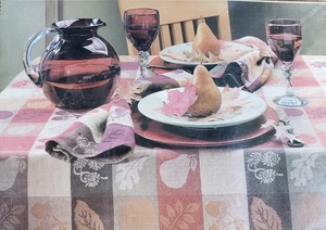 Mantel de Otoño Oblongo Natural Impressions La Jacquard 60" x 84" Acción de Gracias - Imagen 1 de 9